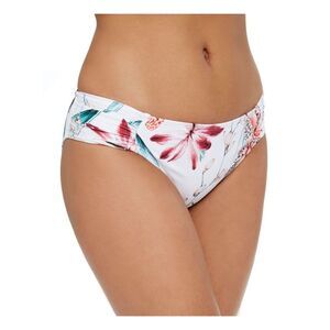 LA BLANCA Women's White Stretch Ruched Sides Hipster Swimsuit Bottom 16